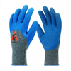 Gants enduits de mousse de latex 3/4 avec doublure en polyester gris de calibre 13