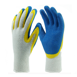 Gants doublés en latex avec doublure en polyester de calibre 13