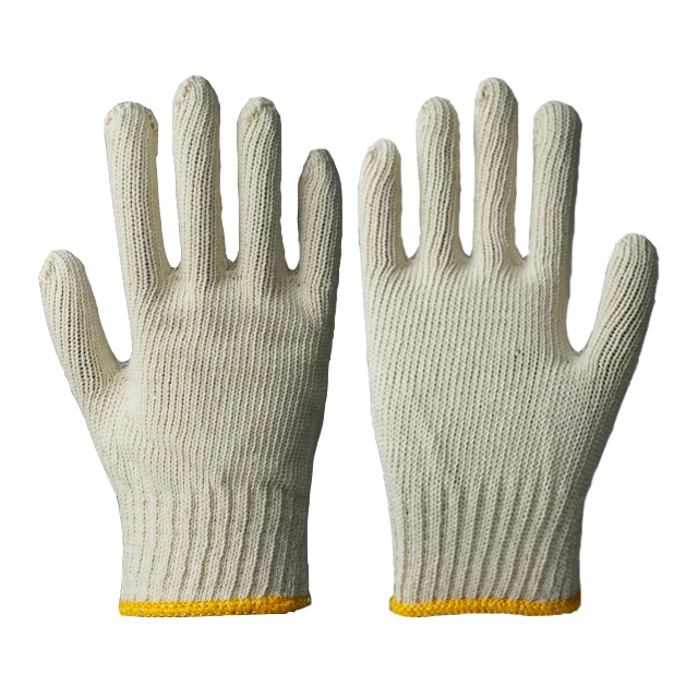 Gants en tricot 100 % coton jauge 7